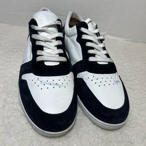 Harrys of London ACENAPPA WHITE Blue leather suede Sneaker Shoes Men’s size 43.5